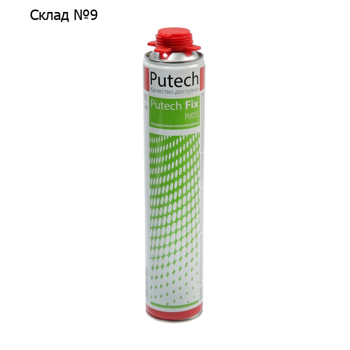 Клей-пена Putech, полиуретановый, универсальный, 1000 мл