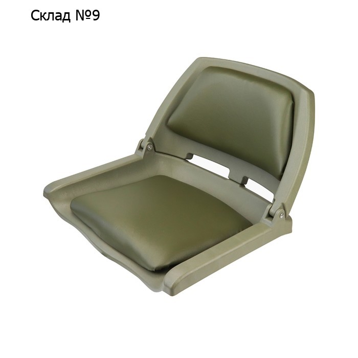 Кресло складное с мягкими накладками Skipper SK75109O, пластик, оливковое