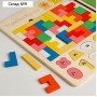Развивающая игра 6 в 1 «Рыбалка, танграм, пятнашки, тетрис, фигуры, цифры»,набор 30×45×0.8 см