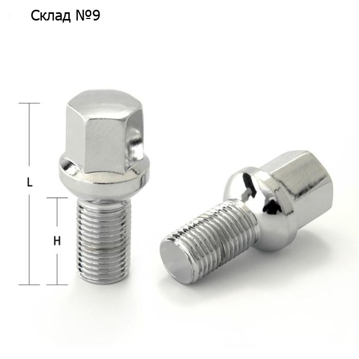 Болт M14x1,5, 91/65, hex17, сфера R13, хром
