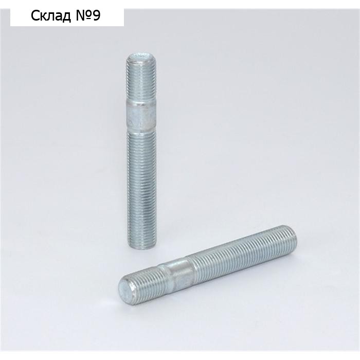 Шпилька M12x1,5, 80/55, двусторонняя, цинк