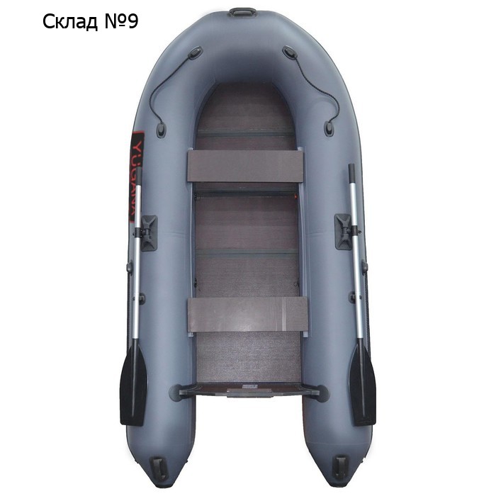 Лодка YUGANA 2900 СК Light, слань+киль, цвет серый