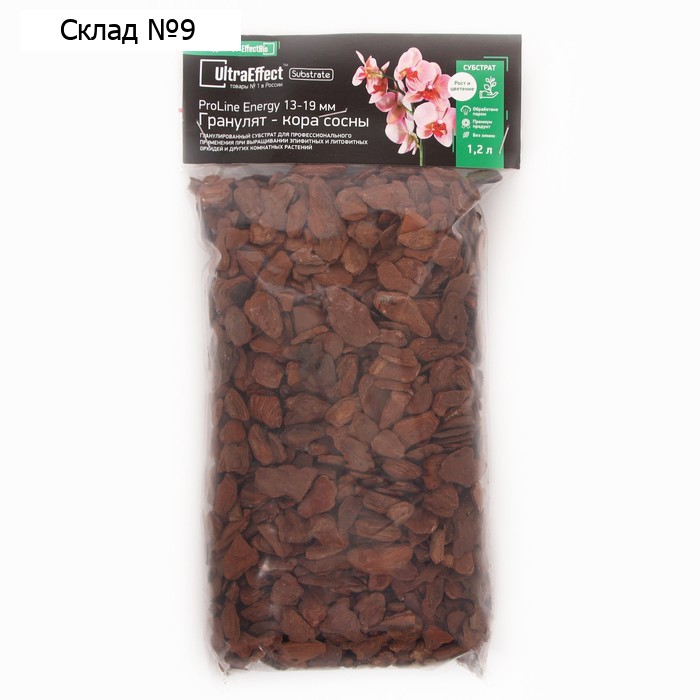 Гранулят из сосновой коры UltraEffect Pro Line Energy 13-19 mm, 1,2 л