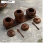 Набор для специй из кокоса "Виктори" 19х5х9 см
