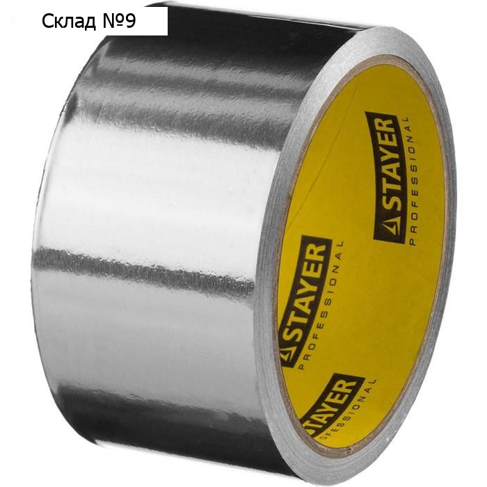 Лента алюминиевая STAYER Professional 12268-50-10, до 120°С, 50мкм, 50мм х 10м