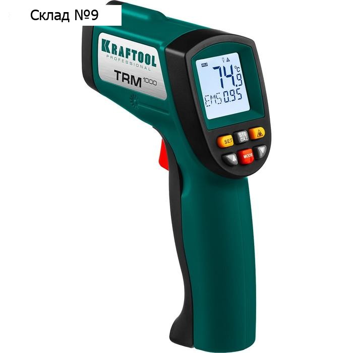 Пирометр Kraftool TRM-1000 45703-950, инфракрасный, -50°С +950°С
