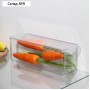 Контейнер для холодильника с крышкой IDEA, 10×30×10 см, пластик, прозрачный