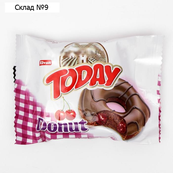 Кекс Today Donut со вкусом вишни, 50 г