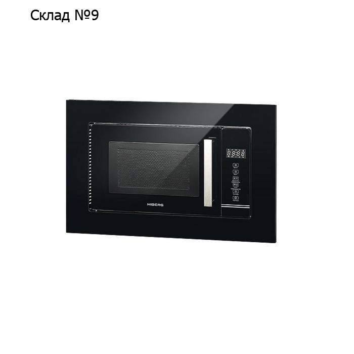 Встраиваемая микроволновая печь HIBERG VM 6502 B, 700 Вт, 20 л, чёрная