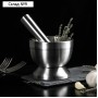 Ступка с пестиком Доляна Steel, d=10 см, нержавеющая сталь, серебристая