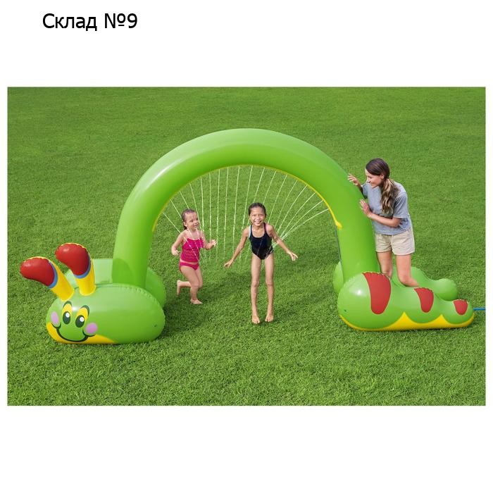 Игрушка надувная Jumbo Caterpillar, 338 x 110 x 188 см, с распылителем, 52398 Bestway
