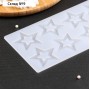 Коврик для айсинга Доляна «Звёзды», силикон, 8 ячеек, 22×11,5×0,3 см, цвет прозрачный