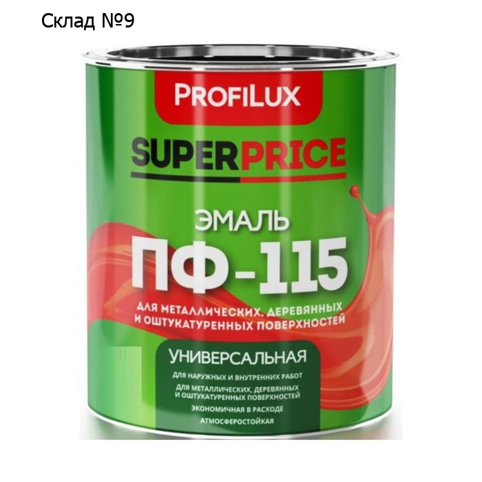Эмаль Profilux SUPERPRICE ПФ-115 белая, 1,9кг