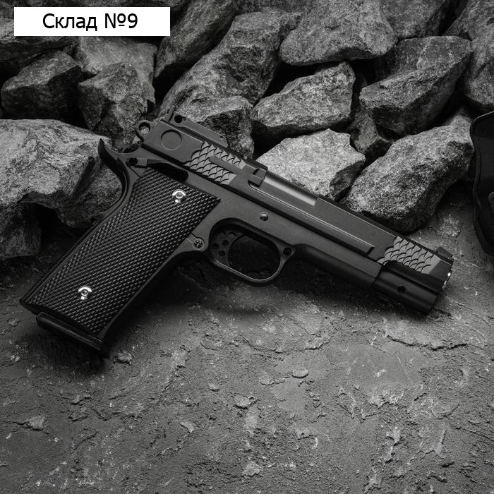 Пистолет страйкбольный "Galaxy" Colt, с кобурой, черный, кал. 6 мм