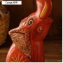 Сувенир "Слон красный" дерево 7х11х40 см
