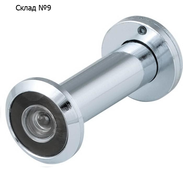 Глазок DVZ3, 16*200*50x90 (оптика пластик, угол обзора 200) CP, цвет хром
