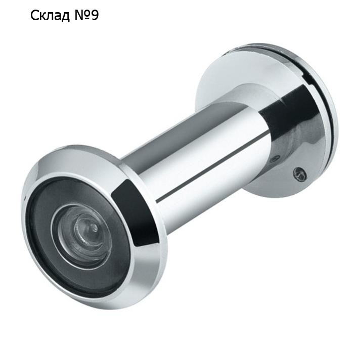 Глазок DVP3/NEW, 16/140/50x90 (оптика пластик, угол обзора 140) CP, цвет хром