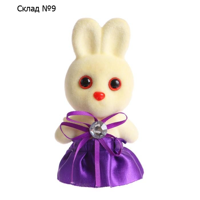 Ёлочная игрушка - подвеска из пенопласта «Зайка в юбке», 13 см