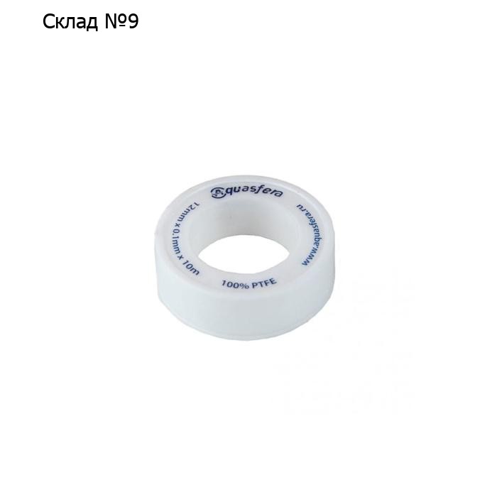 Лента ФУМ Aquasfera 6020-02, для воды, 12 мм х 0,1 мм х 10 м