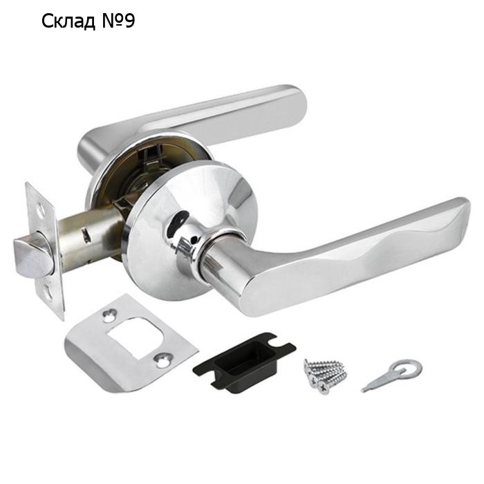 Ручка защелка 6024 CP-P, без фикс., цвет хром