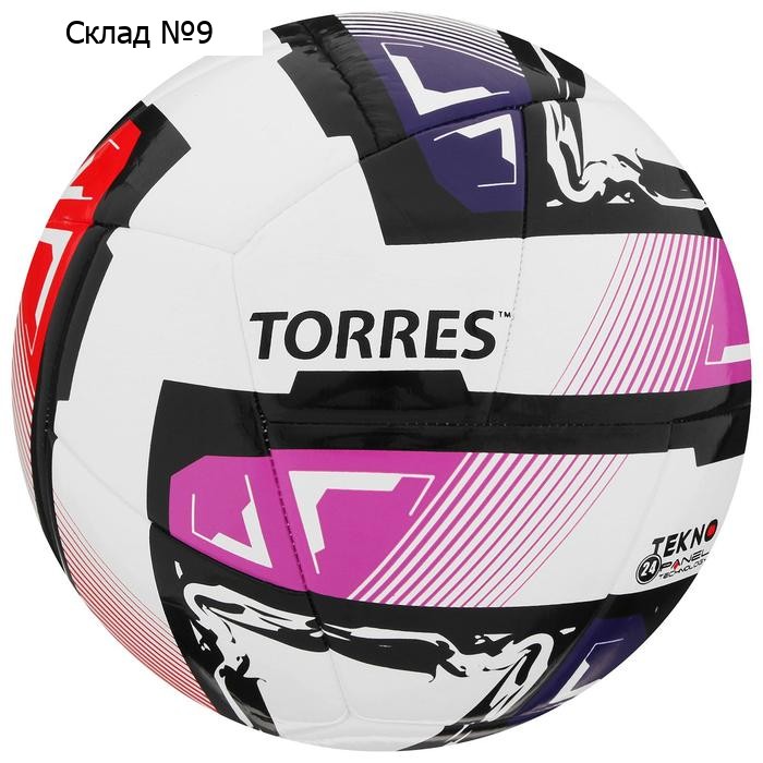 Футзальный мяч TORRES Futsal Resist, FS321024, полугибридная сшивка, 24 панели, р. 4, PU