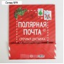 Пакет подарочный новогодний ламинированный «Полярная почта», ML 21 х 25 х 8 см , Новый год