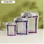 Набор пакетов для хранения сыпучих Доляна, застёжка zip-lock, 3 шт., 17×23.5 см, 13.7×19 см, 11×14.5 см