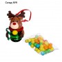 Новогодний шар «Оленёнок», игрушка с конфетами