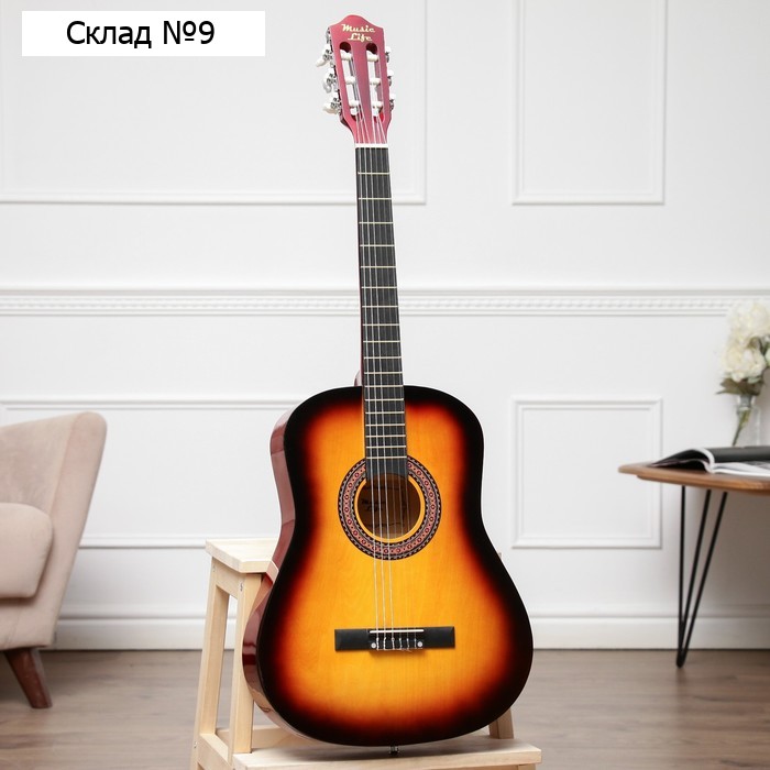 Гитара классическая Music Life GQD-H38Y, санберст, 97 см