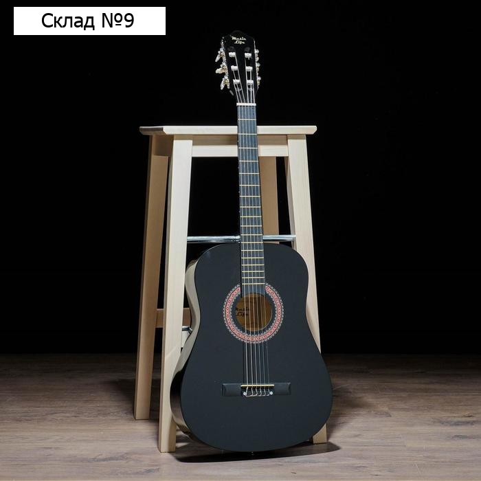 Гитара классическая Music Life GQD-H38Y, черная, 97 см
