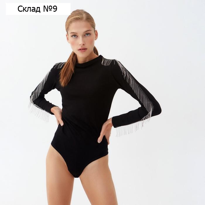 Джемпер (боди) женский MINAKU: PartyDress цвет чёрный, размер 48