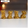 Сувенир полистоун "Золотой тигрёнок в колпаке/шарфике" МИКС 2,8х1,8х1,8 см