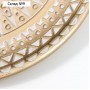 Тарелка декоративная полистоун панно "Солнце орнамент" с золотом 27,5х27,5х2 см