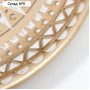 Тарелка декоративная полистоун панно "Узоры ацтеков" с золотом 35х35х2,8 см