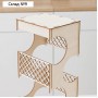 Подставка деревянная под 4 бутылки вина Доляна, 13×16×40 см