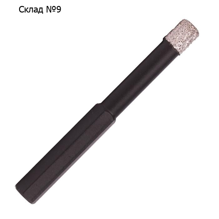 Сверло алмазное по керамике DISTAR Keramik Pro, 08 x 30 мм, сухой рез, хвостовик S10