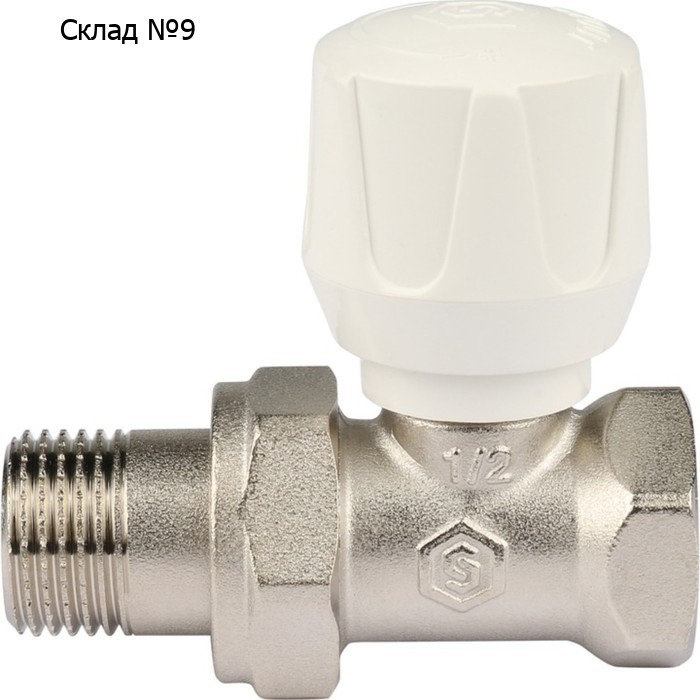 Клапан ручной STOUT SVR-2122-000015, 1/2", терморегулирующий, прямой