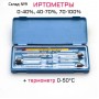 Набор спиртомеров, 3 шт.: 0-40%, 40-70%, 70-100%, + жидкостный термометр