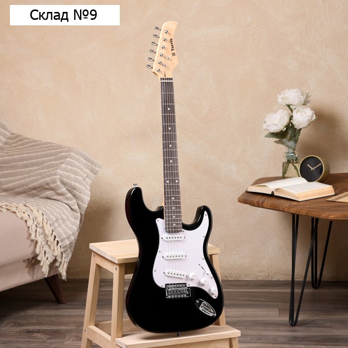 Электрогитара TERRIS TST-39 BK SSS черная