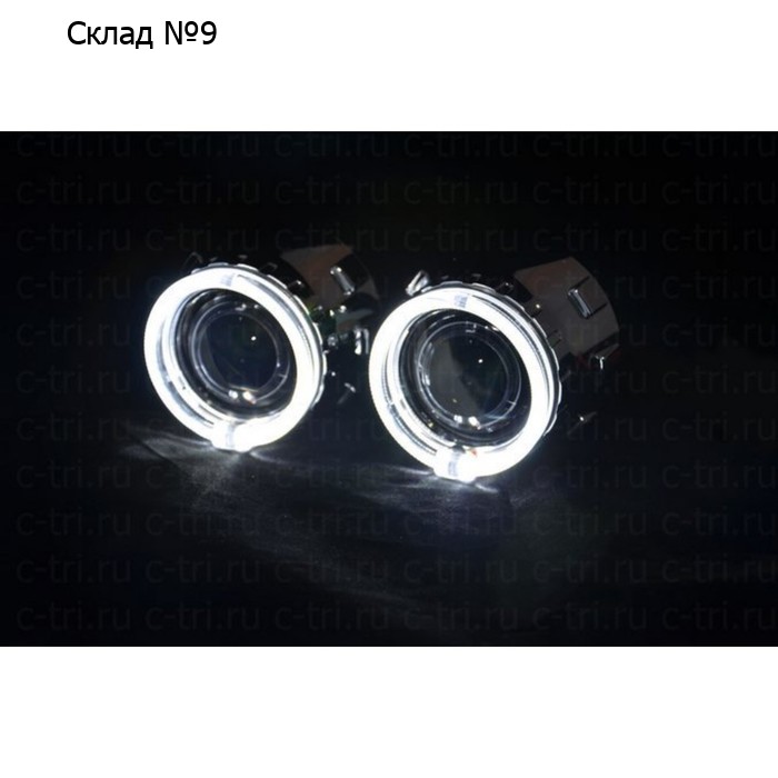 Биксеноновая линза C3 G3 под H1+анг.глазки (G3-P30-01A) CCFL (пара)