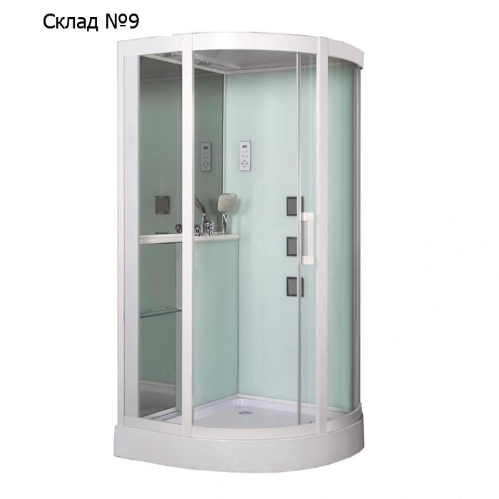 Душевая кабина GROSSMAN GR141, 100x100x215 см, низкий поддон 15 см, стекло прозрачное