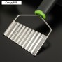 Нож для фигурной нарезки Доляна Lime, 20 см, нержавеющая сталь, чёрный
