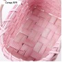 Корзина плетёная, 24х10,5х34 см, розовый