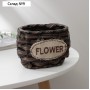 Кашпо для цветов плетёное Доляна FLOWER, 13×9,5×9 см, цвет тёмно-коричневый