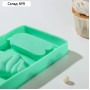 Форма для мороженого «Сладость», силикон, 18,5×9,5×2 см, 3 ячейки, с крышкой и палочками, цвет МИКС
