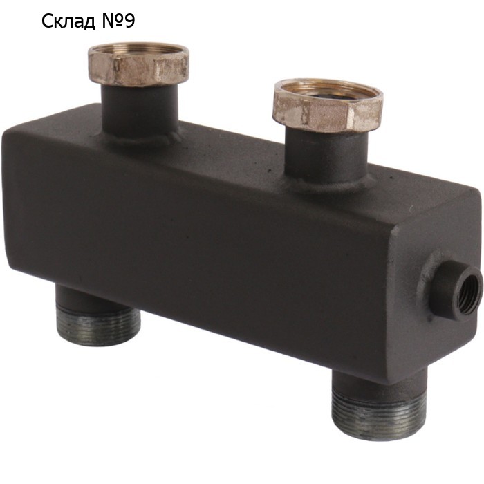Гидравлическая стрелка ROMMER RDG-0015-004003, 1 1/2", 5.60 м3/час, с накидными гайками
