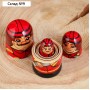 Матрёшка «Пожарный», 3 кукольная. 10 см