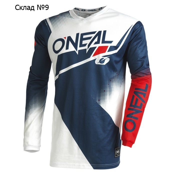 Джерси O'NEAL Element Racewear V.22, мужская, размер S, синяя, белая