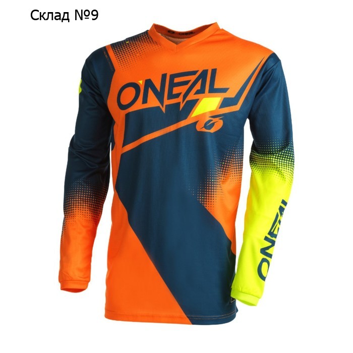 Джерси O'NEAL Element Racewear V.22, мужской, размер M, синяя, оранжевая