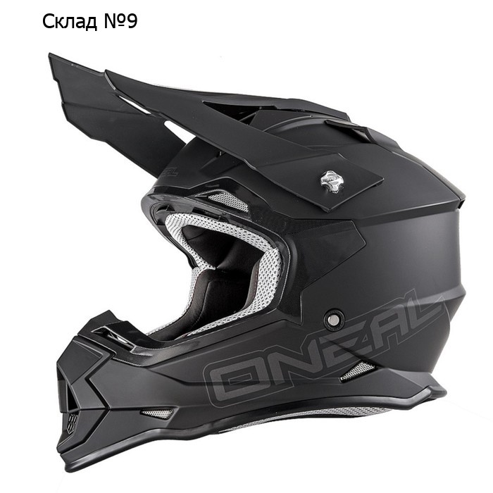 Шлем кроссовый O'NEAL 2Series Flat, размер S, чёрный